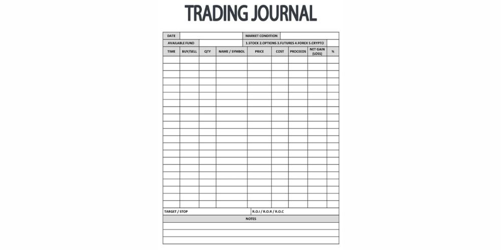 ژورنال نویسی یا دفترچه معاملات (Trading Journal)